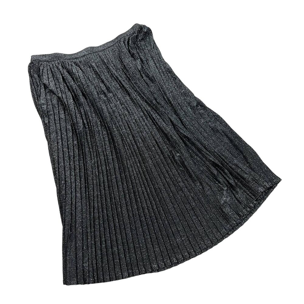 A New Day Women's Black Sparkly A-Line Pleated Skirt - Size XS - NWT